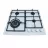 Plita incorporabila cu gaz TORNADO EN-6500 TURBO WH, 4 arzatoare, Arzator Wok, Email, Alb