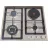 Plita combinata incorporabila TORNADO TEXTUR6045 COMBI IRON INOX, 4 arzatoare,  Inox,  Arzator Wok,  Aprindere electrica,  Inox