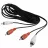 Cablu audio Cablexpert CCA-2R2R-6, RCA*2 - RCA*2, 1.8m