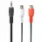 Cablu audio Cablexpert CCA-406 3.5MM STEREO PLUG TO 2 X PHONO SOCKETS 0.2 METER CABLE,