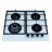 Plita incorporabila cu gaz TORNADO H59-4006B ECO WH, 4 arzatoare, Sticla calita, Alb