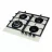Plita incorporabila cu gaz TORNADO H59-4006B ECO IV, 4 arzatoare, Arzator Wok, Sticla calita, Bej