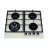Plita incorporabila cu gaz TORNADO H59-4006B ECO IV, 4 arzatoare, Arzator Wok, Sticla calita, Bej