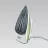 Fier de calcat Maestro MR -303C, 2200 W, Talpa ceramica, Verde, Alb