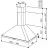Hota KAISER A 6315 EM ECO, 780  m³/h,  1 motor,  60 cm,  Filtru din aluminiu absorbant de grasimi,  Negru