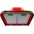 Hota KAISER A 6315 ROT EM ECO, 780  m³/h,  1 motor,  60 cm,  Filtru din aluminiu absorbant de grasimi,  Rosu
