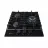 Plita incorporabila cu gaz TORNADO TR-453 HM BLACK, 3 arzatoare, Sticla calita, Negru