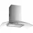 Hota HANSA OKC621GH SILVER, 341 m³/h, 1 motor, 60 cm, Filtru de grasime carbon, Inox