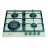 Plita incorporabila cu gaz TORNADO TR4033 IVORY GLASS, 4 arzatoare, Sticla calita, Ivory