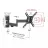 Suport perete BARKAN 2400, 13"-43",  0°-15°,  200x200,  25 kg,  Negru