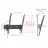 Suport perete BARKAN 31H, 19"-65",  0°-15°,  400x400,  50 kg,  Negru