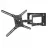 Suport perete BARKAN 4400, 40"-80",  +, -10°,  600x400,  50 kg,  Negru