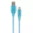 Cablu USB Cablexpert BLISTER MICROUSB/USB2.0,   2.0 M,   COTTON BRAIDED TURQUOISE BLUE/WHITE, CC-USB2B-AMMBM-2M-VW