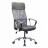 Fotoliu de birou DP F-63~ GREY, Stofa,  Plasa acrilica,  Gazlift,  Gri,, 114-125 x 57 x 55