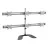 Suport perete REFLECTA PLANO DESKSTAND 23-1010S, 13"-23",  ±15 °,  100x100,  8 kg,  Crom