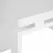 Masa de birou OEM CU SERTARE, PAL,  Metal,  Alb, 120 x 60 x 75