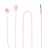 Casti cu fir Tellur MACARON PINK (TLL162122)
