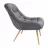 Fotoliu DP TRIO~GREY, Metal,  Placaj,  Spuma poliuretanica,  Stofa,  Gri, 82 x 78 x 86