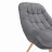 Fotoliu DP TRIO~GREY, Metal,  Placaj,  Spuma poliuretanica,  Stofa,  Gri, 82 x 78 x 86