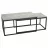 Masa de birou DP CAFEA DUO TOWN, PAL melaminat,  Metal,  Grafit gri,  Negru,, 90 x 45 x 50