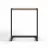 Masa de calculator DP NOTEBOOK, Metal,  PAL melaminat,  Stejar laptos,  Negru, 60 x 50 x 40