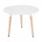 Masa de birou OEM EAMES BEBE WHITE, MDF,  Lemn,  Metal,  Alb,  Stejar laptos,, 60 x 46 x 60