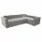 Canapea de colt Artvent MODEL V, Stofa,  PAL,  Gri, 270 x 180 x 63