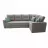 Canapea de colt Artvent MODEL V, Stofa,  PAL,  Gri, 270 x 180 x 63
