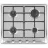 Варочная газовая панель WOLSER WL- F 6400 EN INOX, 4 конфорки, Электроподжиг, Нержавеющая сталь