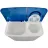 Masina de spalat rufe semiautomata LUXIM LU 75-108S-5 (+POMPA), Ingusta, 7.5 kg, Alb, Albastru