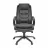 Fotoliu de birou DP BX-3796~BLACK, Piele naturala,  Gazlift,  Negru, 115-123 x 61 x 68