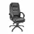 Fotoliu de birou DP BX-3796~BLACK, Piele naturala,  Gazlift,  Negru, 115-123 x 61 x 68