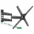 Настенное крепление BARKAN Barkan BM320 Black Swivel, 13"-65",  -5°, +15°,  400x400,  40 кг,  Чёрный