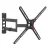 Suport perete BARKAN BM343 BLACK 13-65 FULL MOTION, 13"-65",  -5°,  +15°,  400x400,  40 kg,  Negru