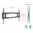 Suport perete BARKAN E400+ BLACK FIXED, 32"-90",  600x400,  60 kg,  Negru