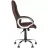 Fotoliu de birou DP ELLY CHROME ECO 31, Fotoliu de birou,  Piele Eco,  Gazlift,  Maro, 112-122 x 63 x 69.5