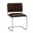 Scaun DP SYLWIA CHROME,  V-3, Scaun pentru vizitatori,  Piele Artificiala,  Maro,, 79 x 46.5 x 43.5
