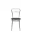 Scaun DP ARGENTO CHROME V-4, Scaun,  Metal,  Piele artificiala,  Negru, 86.5 x 41 x 34