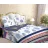 Lenjerie de pat Cottony MUZA MARINAR, 2 persoane Euro,  Bumbac,  Albastru