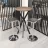Masa cafea DP KLEO BAR  H1100 DIAMETRU, Masa de bar,  Negru,  Lemn intunecat,, 110 x 60 cm