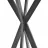 Masa cafea DP KLEO BAR  H1100 DIAMETRU, Masa de bar,  Negru,  Lemn intunecat,, 110 x 60 cm