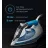 Fier de calcat POLARIS PIR3033, Ceramica,  3000 W,  260 g, min,  450 ml,  Alb, Аlbastru