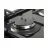 Plita incorporabila cu gaz Whirlpool GOS 6415/NB Black, 4 arzatoare,  Sticla calita,  Arzator Express,  Aprindere electrica,  Negru