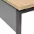 Masa DP B-150 TRAPEZ 1500*680, PAL,  Metal,  Sonoma,  Negru, 150 x 75 x 68