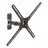 Suport perete BARKAN BM331, 13"-65",  -5°,  +15°,  400x400,  40 kg,  Negru