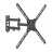 Suport perete BARKAN E3433, 13"-65",  -5°,  +15°,  400x400,  36.2 kg,  Negru