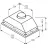 Hota Elica ERA C WH/A/52, 700 m³/h, 1 motor, 53.5 cm, Filtru din aluminiu absorbant de grasimi, Alb
