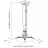 Suport p-u proiector REFLECTA TAPA UNIVERSAL  SILVER
