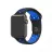 Ремешок браслет для часов OEM SPORT APPLE WATCH STRAP  SILICA GEL 42/44 M/L BLUE BLACK