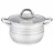 Cratita cu capac Maestro MR-3513- 20, 3.9 l,  20 сm,  Inox,  Inox